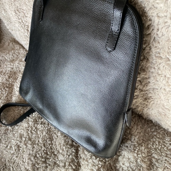 Marforio Venezia Made in Italy black leather shoulder bag Italian purse - Picture 5 of 8